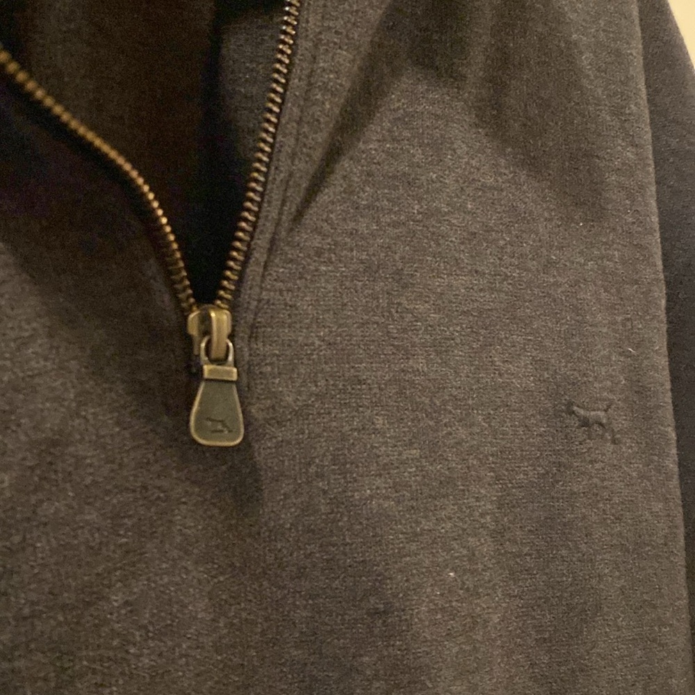 Rodd & Gunn mens XL gray 100% cotton dark gray quarter zip - great condition - Picture 3 of 6